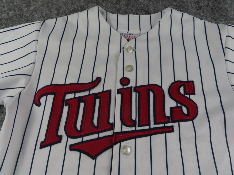 Camiseta deportiva de los Mellizos de Minnesota para jóvenes niños mediana MAUER #7 majestuosa MLB cosida de béisbol Foto 2 de 4