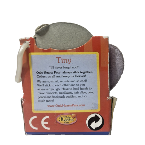 Vintage Only Hearts Pets Tiny the Elephant I'll Never Forget Key Chain - 2006 - Picture 3 of 8