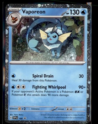 Vaporeon (Cosmos Holo) 168 Holo Promo Scarlet & Violet Promo Pokemon Near Mint