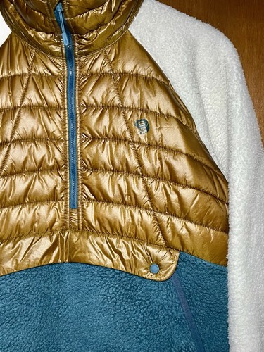 Mountain Hardwear ALTIUS Hybrid Fleece Womens Medium 1/2 Zip Pullover L - Picture 4 of 6