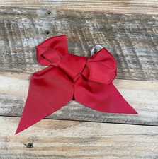 Build A Bear Workshop BABW Red Grosgrain Hair Bow Ear Elastic OS Plush Accessory