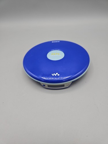 Sony Walkman Psyc D-FJ040 FM/AM Portable CD Player TESTED + Works! Blue Y2K