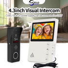 ANJIELO 4.3 Inch Metal Doorbell Video Intercom System for Home One-touch Unlocki