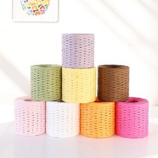 Package 200m Wrapping Packing DIY Natural String Raffia Ribbon Cord Paper Rope