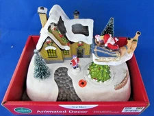 Winter Wonder Lane LIGHT UP Decorating Scene ANIMATED CHRISTMAS Village