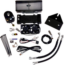 ULTRACOOL Oil Cooler Kits Black Below Regulator Center Mount Horizontal DY-1G