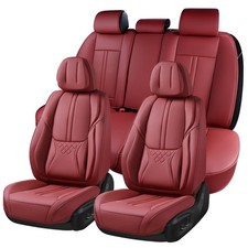 Car Seat Covers Full Set, Front and Rear Seat Covers for Cars, Leatherette Au...