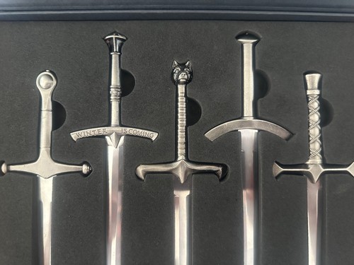 Game of Thrones 5 piece letter opener sword set (Ice, Needle, Longclaw + more) - Picture 10 of 15