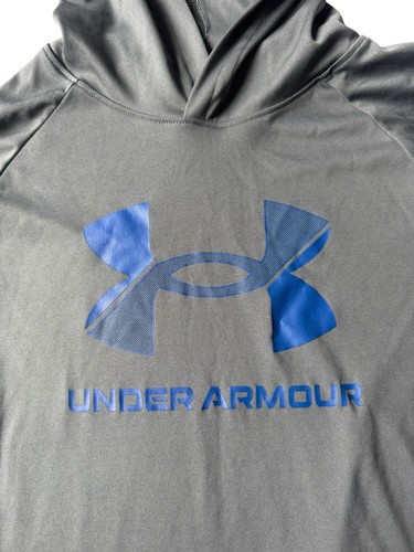 Lot of 2 Under Armour Adidas Youth Hoodie XL Sweatshirt/Gray Pullover Black - Picture 4 of 12