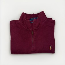 Polo Ralph Lauren Sweater Mens Size L Quarter Zip Pullover Estate Rib