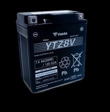 Yuasa YTZ8V Maintenance Free AGM 12 Volt Battery