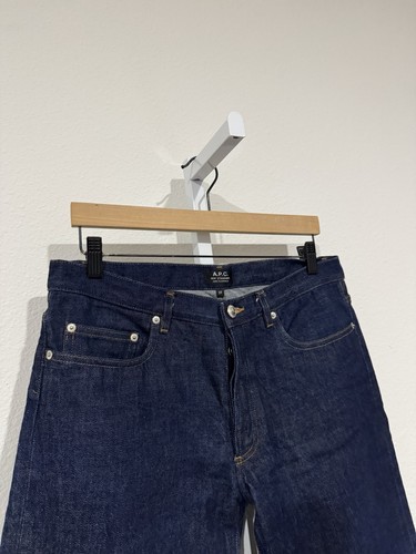 APC button fly jeans new standard selvedge dark wash denim 33x31 MINT - Picture 2 of 14