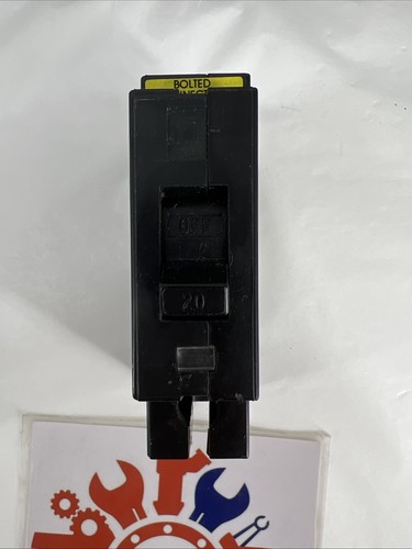 Square D EHB14020 Circuit Breaker, 20A, 1 Pole, 277V, Type EHB, Bolt-On - Picture 6 of 11