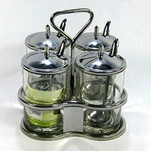 Juego de almacenamiento de condimentos de cocina tailandesa contenedor picante de hierbas de acero inoxidable - Imagen 4 de 4