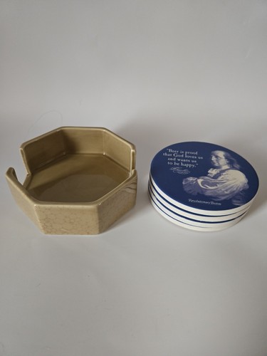 Ben Franklin Revolutionary Boston Set Of 4 Coasters - Bild 5 von 5