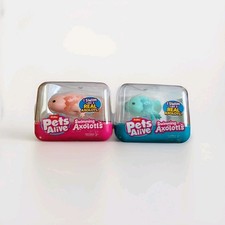 ZURU Pets Alive Axolotl Robotic Swimming Pets - SET OF 2 - BLUE  PINK - NEW