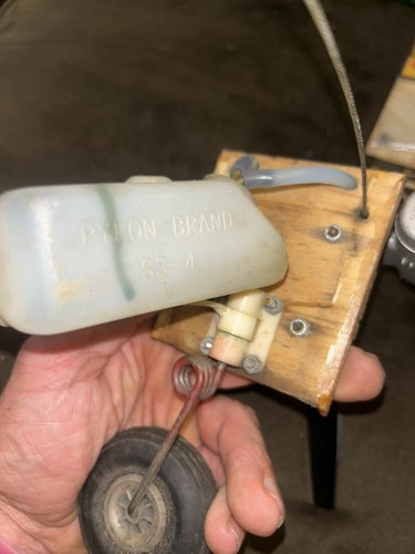 Vintage OS Max 25 RC Airplane Glow Engine Master Propeller Front Tire Fuel Tank - Picture 7 of 18