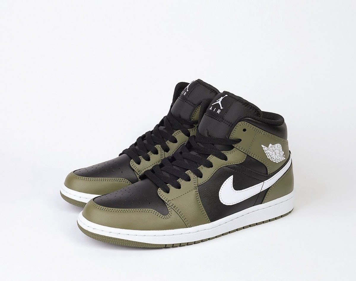 エアジョーダン1 MID D08426-092 オリーブ 🔥Air Jordan 1 Mid Medium Olive DQ8426-092 Men's Size 11-14