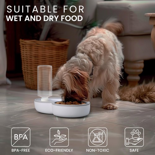 Belle Vous Bebedero y Comedero Automatico para Gato y Perro 2 en 1 Plástico en - Imagen 6 de 6