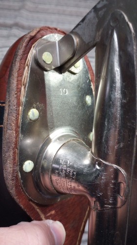 Patines de hielo Union Hardware vintage/antiguos años 40-50 talla 10 borgoña y negro - Imagen 9 de 9