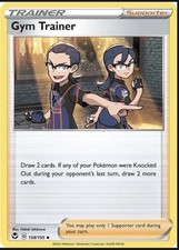 Gym Trainer 158/195 - Sword & Shield - Silver Tempest Reverse Holo - NM