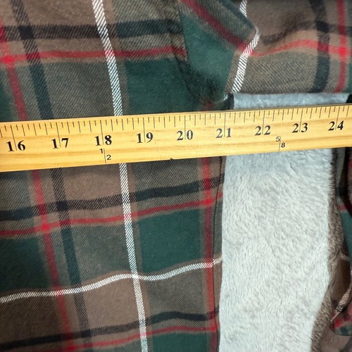 Eddie Bauer Flannel Shirt Plaid Button Up Long Sleeve Casual Medium - Picture 5 of 7