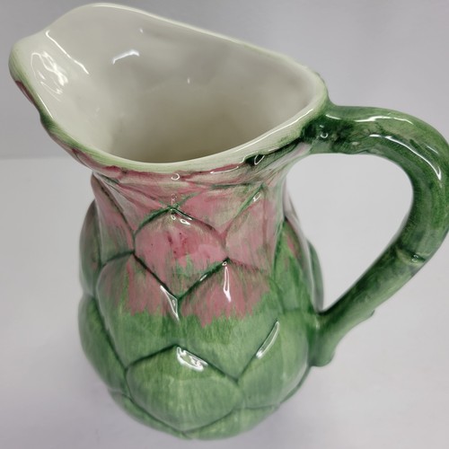 Valli Ceramiche Artischocke Krug Utensilien Halter Garten Küche Dekor Italien 9" - Bild 4 von 8