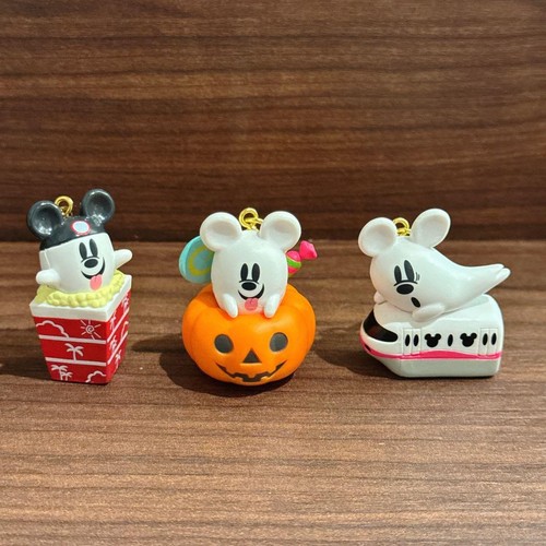 Tokyo Disney Resort Halloween 2021 Ghost Charm Pumpkin Mickey Mouse 6 Pieces Set - Picture 3 of 5