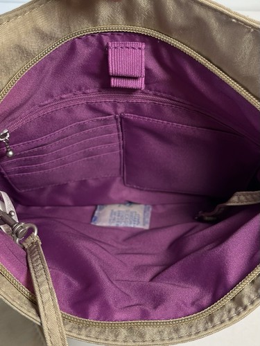 Borsa a tracolla Baggallini Big Zipper Bagg da viaggio RFID con polso in spiaggia nuova con etichette - Foto 12 di 24