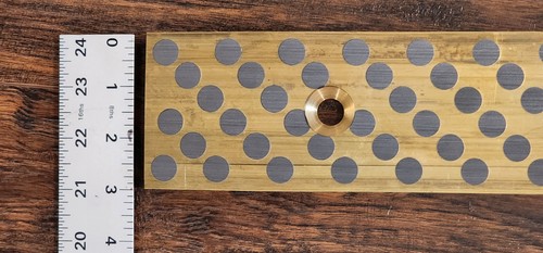 Bronze Graphite Sliding Plate 3"W x 5/8"x 20"L 3 Hole - Picture 2 of 7