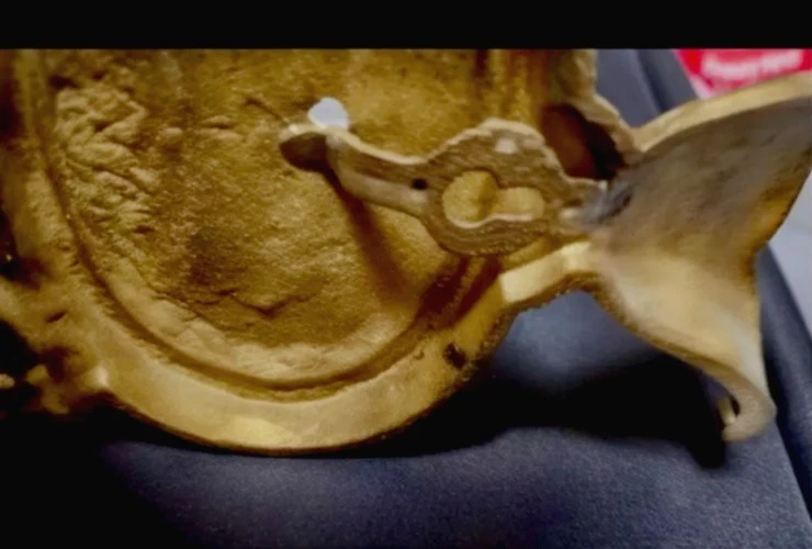 2 arandelas de parede vintage bronze candelabros Hollywood Regency 13 pol. latão - Imagem 3 de 4