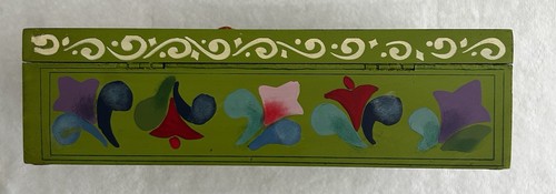2008 Jim Shore Hinged Wooden Keepsake Box # 4012112 Heartwood Creek Angel Floral - Picture 6 of 9