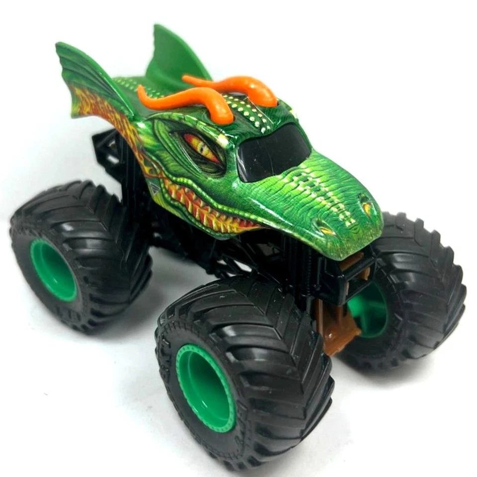 3 Monster Jam Trucks Scooby Doo Dragón Guerrero de Hierro Diecast Juguetes de Coche Coleccionables Foto 4 de 4