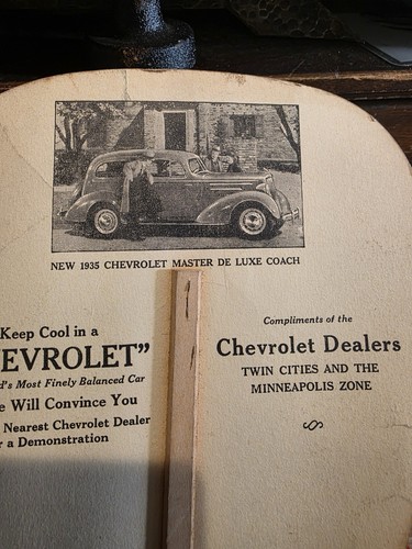 🔥 Oldtimer 1935 Chevrolet Minneapolis MN Händler Promo Werbung - Bild 4 von 6