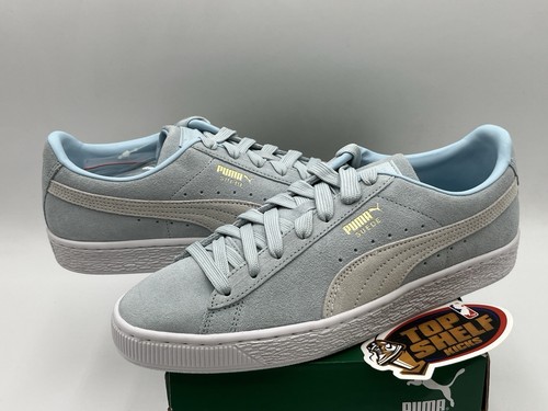 DS Nuevo Puma Gamuza Clásico 21 Azul Helado 2023 Talla 9/7.5 Auténtico Entrenador Bajo - Imagen 2 de 10