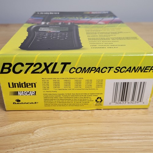 Uniden BC72XLT Handheld Scanner Radio with Charger & Manual 100 Channels Weather - Zdjęcie 12 z 15