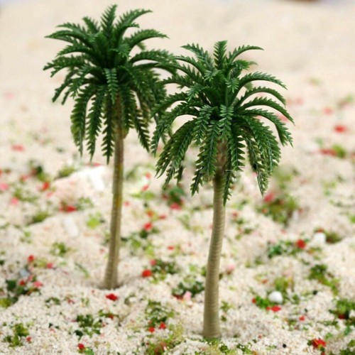 15 Stück Modell Bäume Palmen Miniatur Landschaft Diorama Landschaft Architektur - Bild 6 von 7