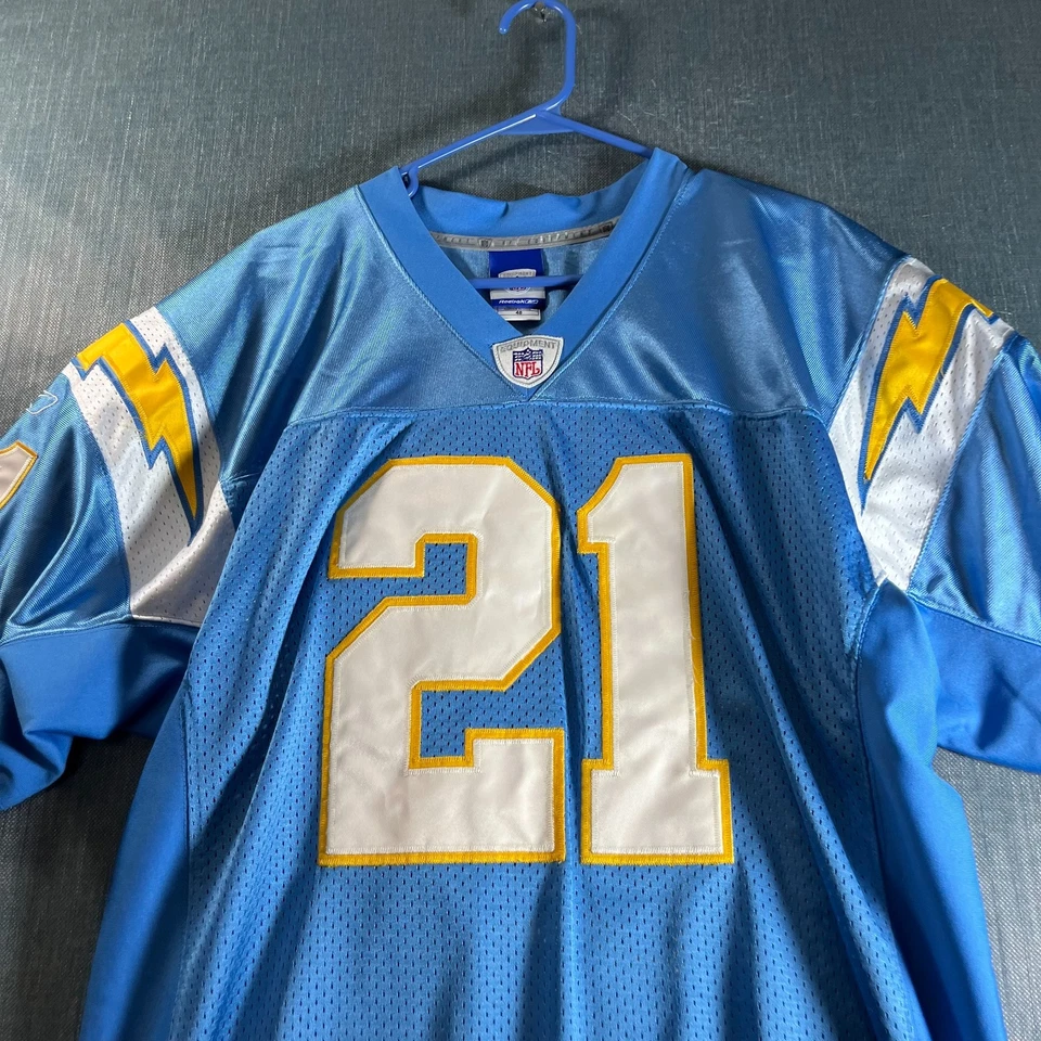 Camiseta deportiva para hombre Reebok NFL San Diego Chargers LaDainian Tomlinson 21 talla 48 azul Foto 2 de 4