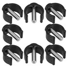 8 Pcs Safety Rail Replacement Toilet Seat Locking Assembly Clips