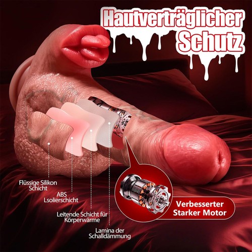G-Punkt Dildo Vibrator Realistisch Massager mit Saugnapf Sexspielzeug,Für Frauen - Bild 7 von 13