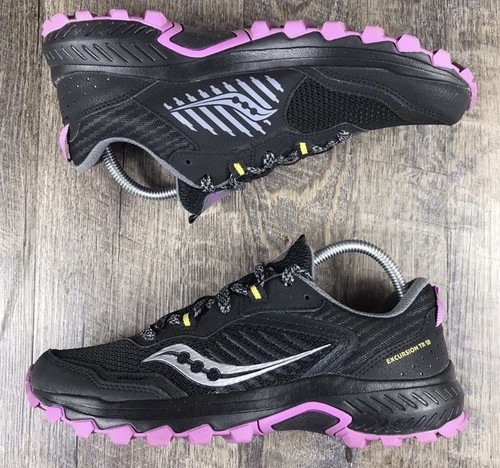 Zapatos Saucony Excursion TR 15 para mujer 11 W negros S10668-34 atléticos para correr sendero - Imagen 8 de 10
