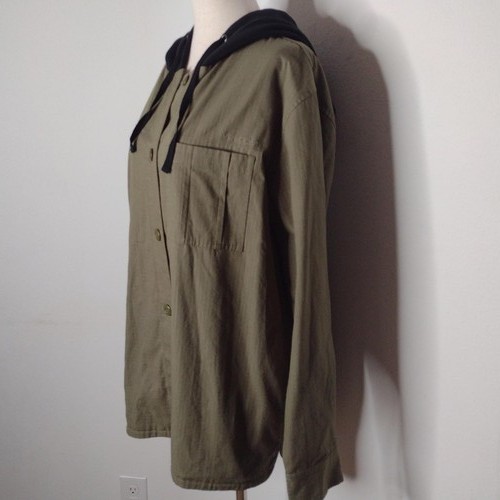 NWOT Volcom Women's Green/Black/Hooded Jacket Size S(4/6) - Picture 2 of 12