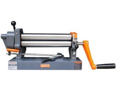 BOKA Drei-Walzen Rundbiegemaschine 305mm Blech Biegemaschine Rundbiegegerät SR12