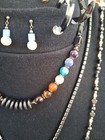 Lot Of 10 Hematite Natural Stone Black Accent Mixed Jewelry Genuine Rice Pearls — photo 5