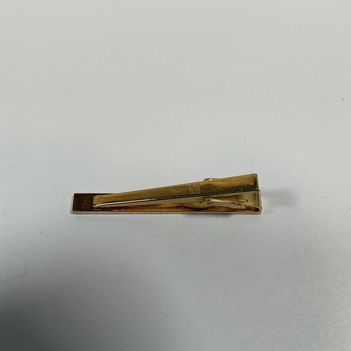 Givenchy Tie Clip Black and Gold Tone Logo - Picture 5 of 6