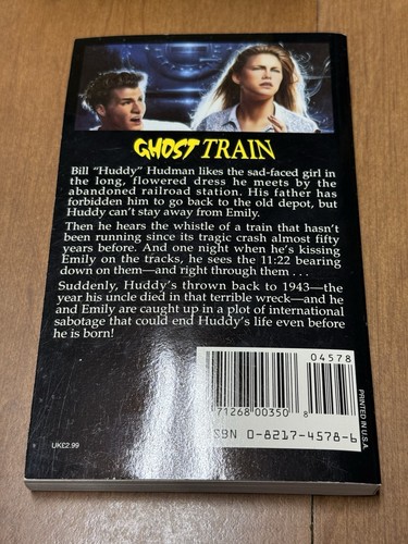Ghost Train Vintage YA Horror PB Pat & Paul Graversen 1st Edition 1994 Z Fave - Imagen 11 de 11