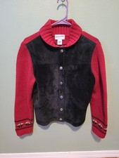 Vintage Pendleton Southwest Aztec Lambswool Suede Jacket Small