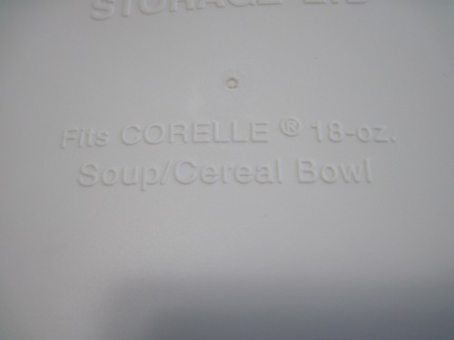 Corelle 4 Plastic Storage Lids for 18 oz Soup / Cereal Bowl 418-PC 6-1/4" - Picture 3 of 15
