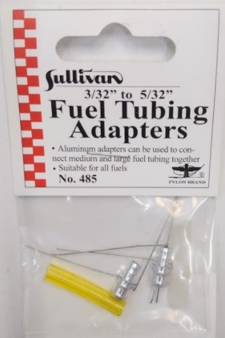 Sullivan 485 Fuel Tubing Adaptor, 3/32-5/32" For Radio Control - Picture 1 of 1