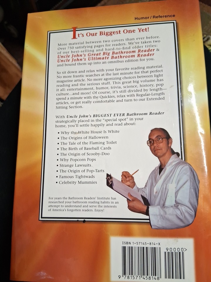 Uncle John's Biggest Ever Bathroom Reader by Bathroom Readers ...